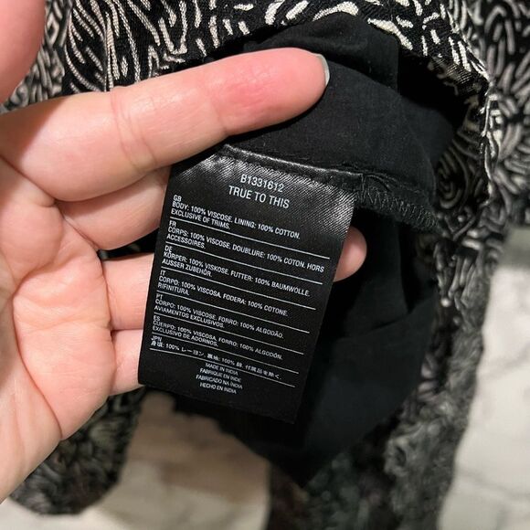 Volcom Stone Row Whiskey Mountain Drop Waist Bell Sleeves Dress Size M - Picture 8 of 12